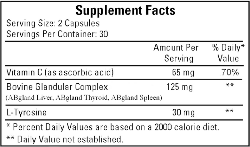 Nuthroid (Ecological Formulas) Supplement Facts