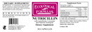 nutricillin (ecological formulas) label