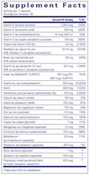 Nutrient 950 W/O Iron 180's