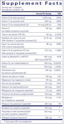 nutrient 950 with NAC pure encapsulations supplement facts