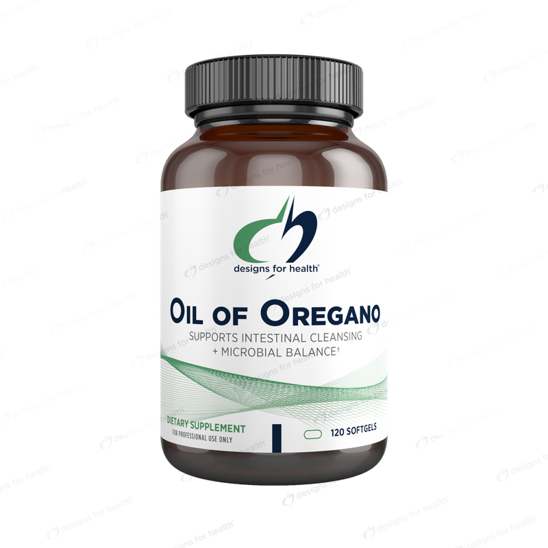 Oil of Oregano (Designs for Health) 120ct Front