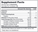 omega 3 gummies chapter one supplement facts
