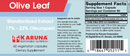 olive leaf extract (karuna responsible nutrition) label