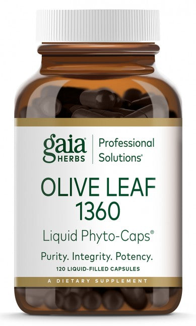 Olive Leaf 1360 (Gaia Herbs Professional Solutions) Front