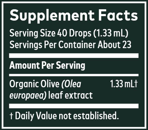 Olive Leaf (Gaia Organics®) (Gaia Herbs) supplement facts