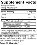 omegavail ultra designs for health supplement facts