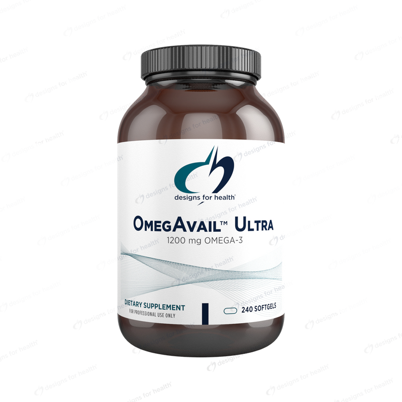 OmegAvail Ultra TG Fish Oil (Designs for Health) 240ct
