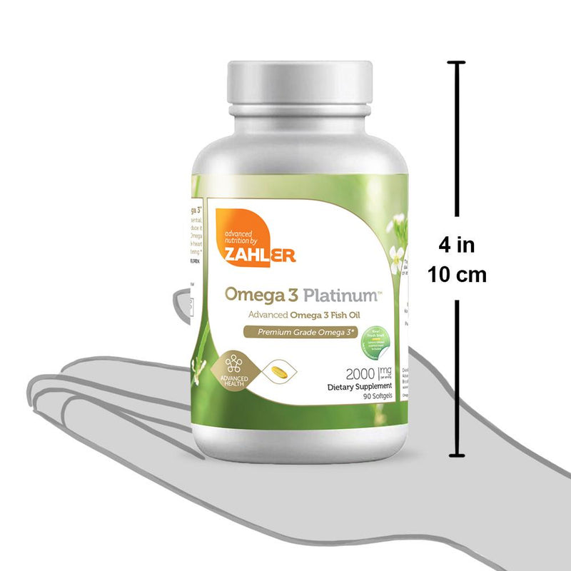 Omega 3 Platinum (Advanced Nutrition by Zahler) Size