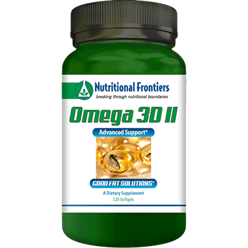 Omega 3D II Lemon 120ct (Nutritional Frontiers) Front
