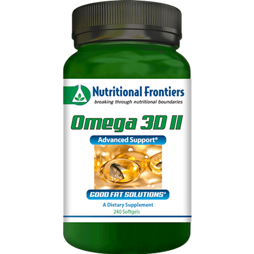 Omega 3D II Lemon 240ct (Nutritional Frontiers) Front