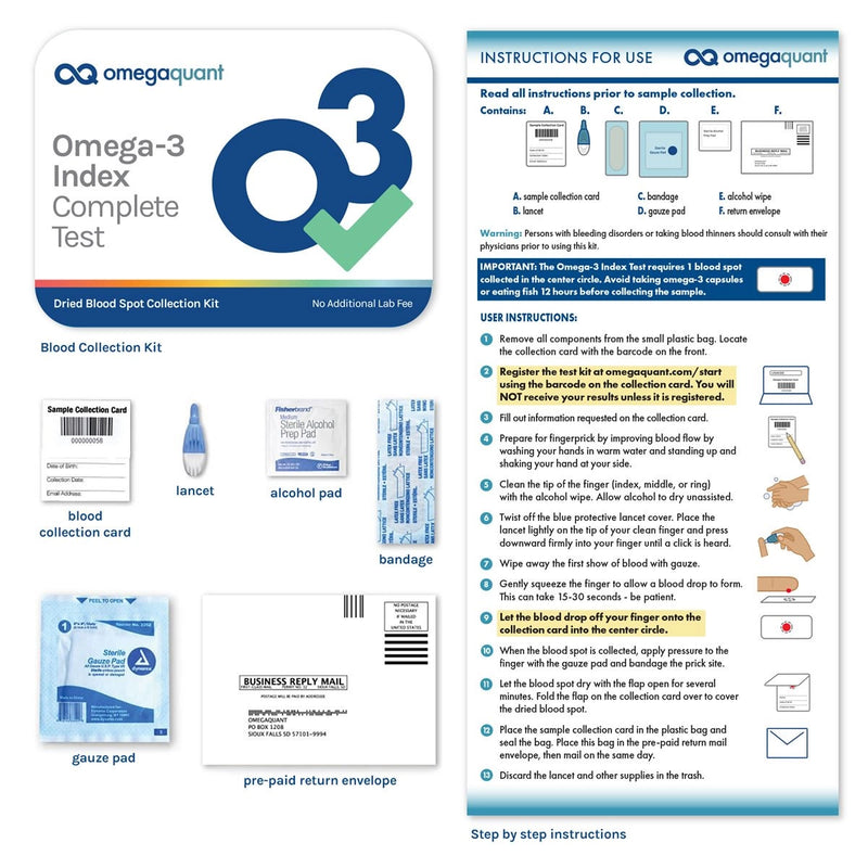 Omega-3 Index Complete OmegaQuant Instructions