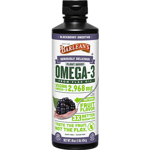 Omega-3 Vegan Blackberry Smoothie (Barlean's Organic Oils)
