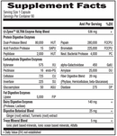 digestive enzyme blend | omega-zyme ultra garden of life supplement facts