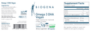 omega 3 dha vegan biogena label
