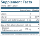 omega 3 dha vegan biogena supplement facts