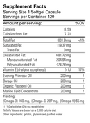 omegamaxx (karuna responsible nutrition) supplement facts