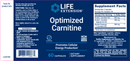 optimized carnitine (life extension) label