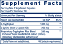 optimized tryptophan plus (life extension) supplement facts