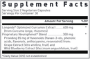 optimized curcumin with neurophenol douglas labs supplement facts