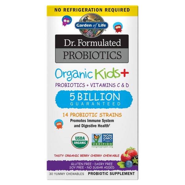 Organic Kids Probiotics Berry Cherry (Garden of Life) Front