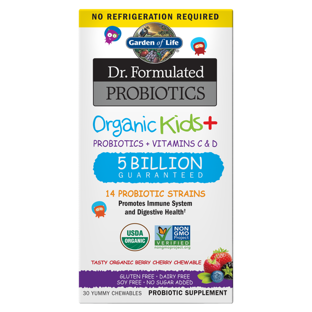 Organic Kids Probiotics Berry Cherry (Garden of Life) Front