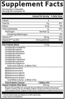 organic kids probiotics garden of life supplement facts