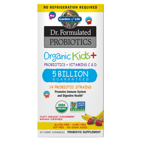 Organic Kids Probiotics Strawberry Banana (Garden of Life) Front