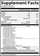 organic kids probiotics garden of life supplement facts