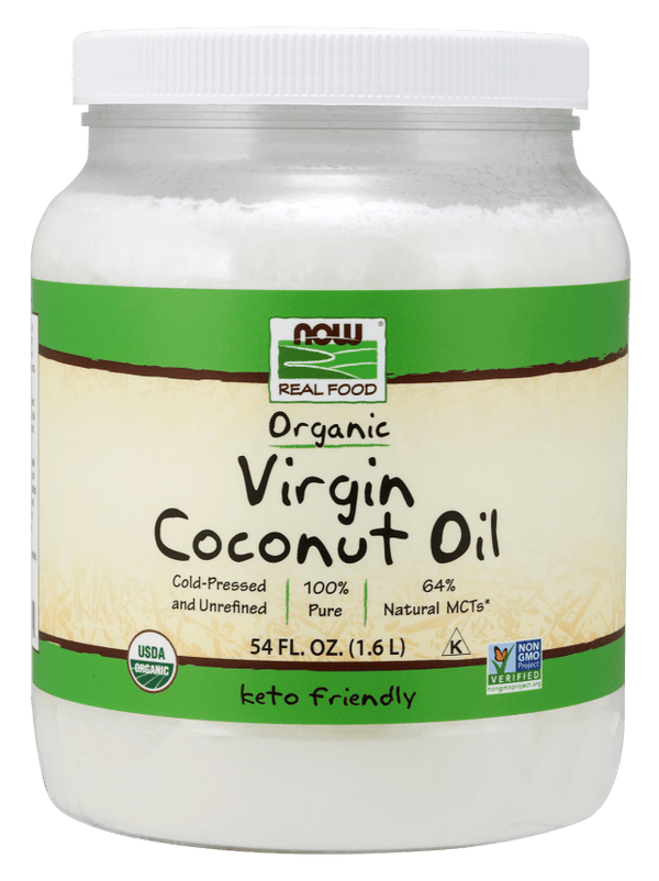 Organic Virgin Coconut Oil (NOW) Front