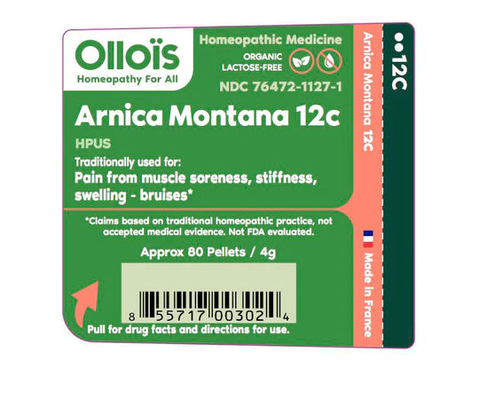 Organic Arnica 12C Cube Display Ollois Label