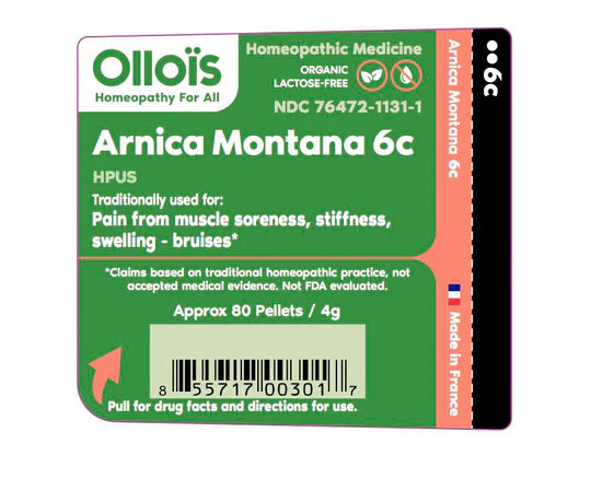Organic Arnica 6C Cube Display Ollois Label