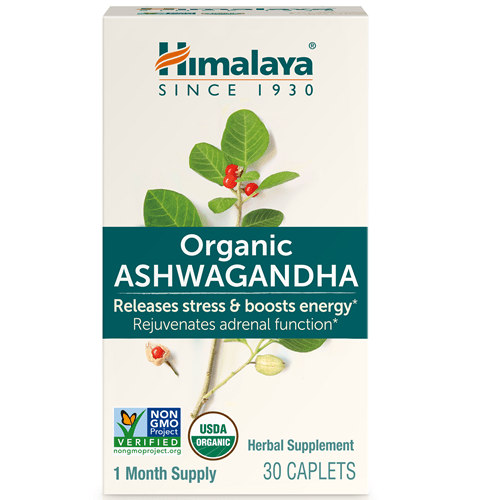 Organic Ashwagandha 30 caplets Himalaya Wellness