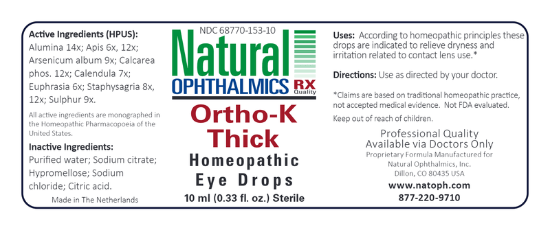 Ortho-K Thick Eye Drops (Natural Ophthalmics, Inc) Label