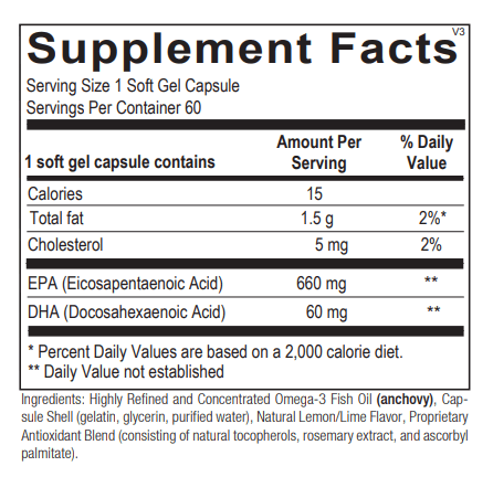 orthomega select epa ortho molecular supplement