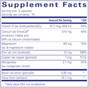osteobalance pure encapsulations supplement facts