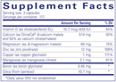 osteobalance supplement facts
