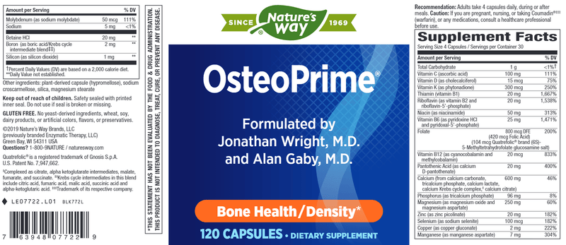 OsteoPrime* (Nature's Way) Label