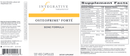 osteoprime forte bone formula (integrative therapeutics) label