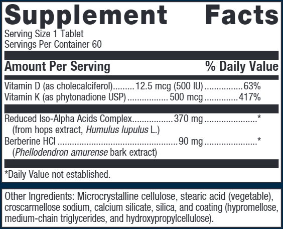 Ostera (Metagenics) Supplement Facts