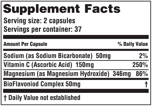 Oxy-Plus (American Nutriceuticals, LLC) supplement facts