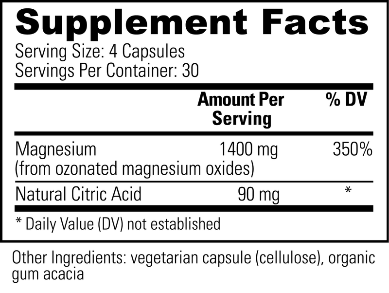 Oxy-Powder (Global Healing) 120ct Supplement Facts