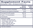 pancreatin 8x plus supplement facts