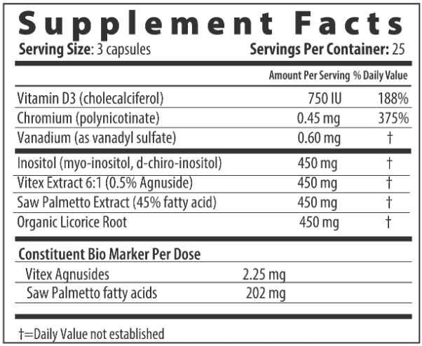 PCO Px (Restorative Formulations) Supplement Facts