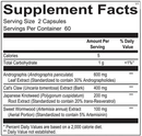 PHYTOCIDAL (Ortho Molecular) supplement facts