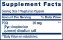 PQQ (life extension) supplement facts