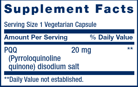 PQQ (life extension) supplement facts