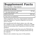 pqq 40 mg extra strength (protocol for life balance) supplement facts