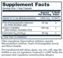 pqq complex (protocol for life balance) supplement facts