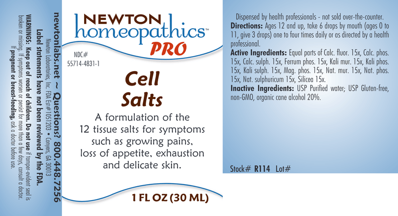 PRO Cell Salts (Newton Pro) Label