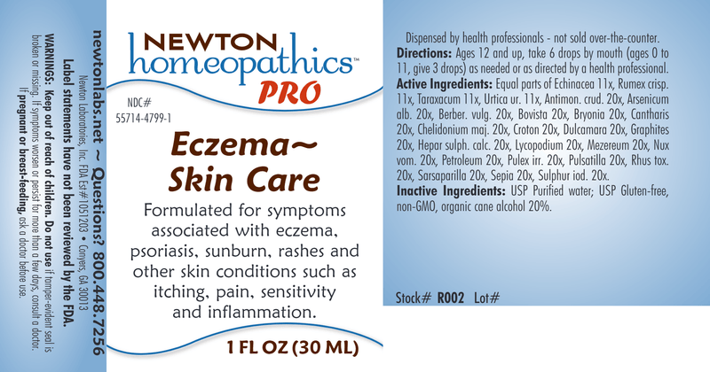 PRO Eczema~Skin Care (Newton Pro) Label